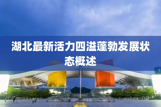 湖北最新活力四溢蓬勃发展状态概述