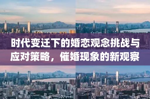 时代变迁下的婚恋观念挑战与应对策略，催婚现象的新观察