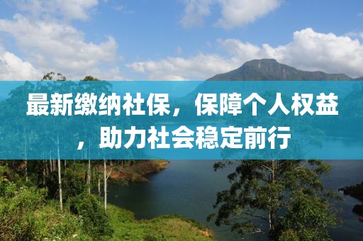 最新缴纳社保，保障个人权益，助力社会稳定前行