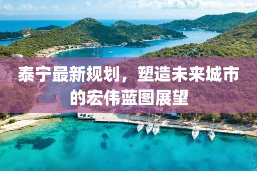 泰宁最新规划，塑造未来城市的宏伟蓝图展望