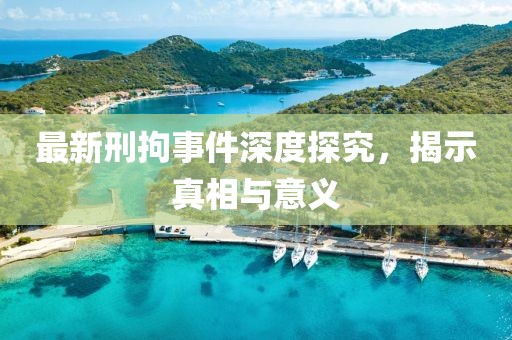 最新刑拘事件深度探究，揭示真相与意义