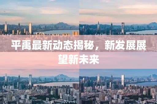 平禹最新动态揭秘，新发展展望新未来