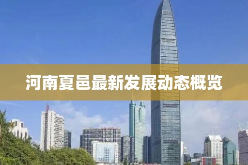 河南夏邑最新发展动态概览