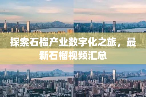 探索石榴产业数字化之旅，最新石榴视频汇总