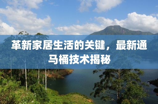 革新家居生活的关键，最新通马桶技术揭秘