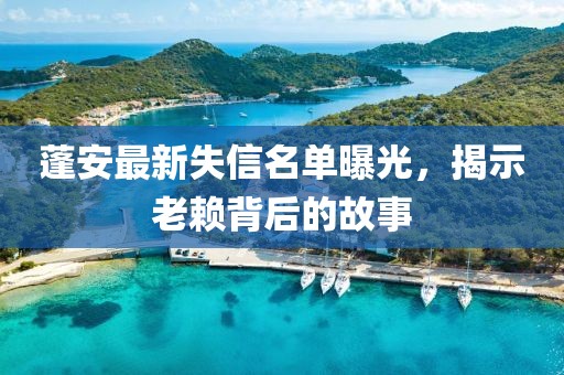 蓬安最新失信名单曝光，揭示老赖背后的故事