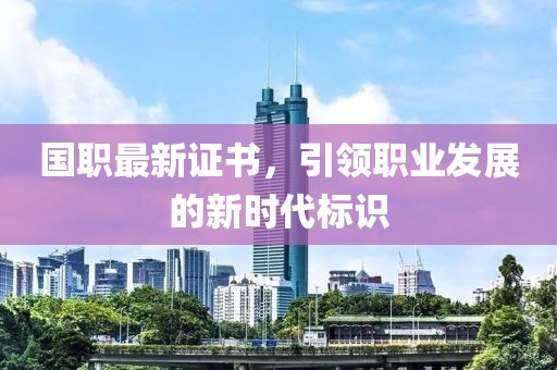 国职最新证书，引领职业发展的新时代标识