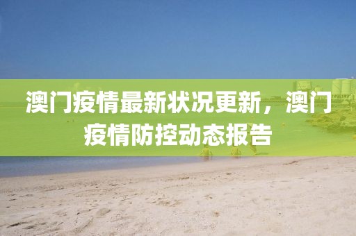 澳门疫情最新状况更新，澳门疫情防控动态报告