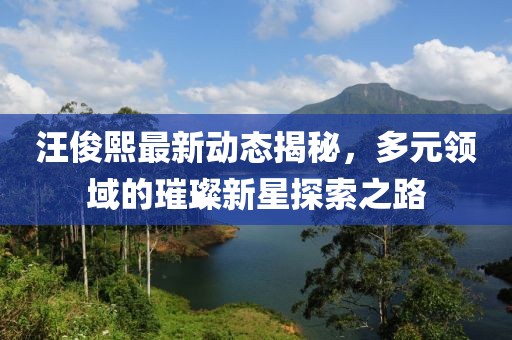 汪俊熙最新动态揭秘，多元领域的璀璨新星探索之路