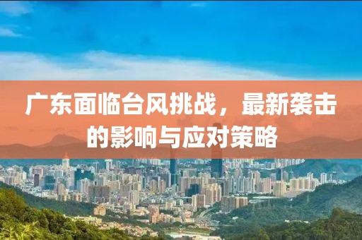 广东面临台风挑战，最新袭击的影响与应对策略