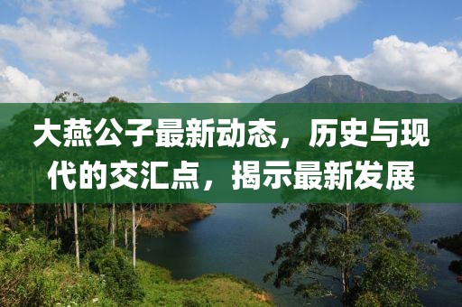 大燕公子最新动态，历史与现代的交汇点，揭示最新发展