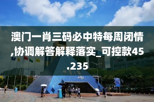 澳门一肖三码必中特每周闭情,协调解答解释落实_可控款45.235