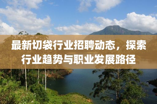 最新切袋行业招聘动态，探索行业趋势与职业发展路径