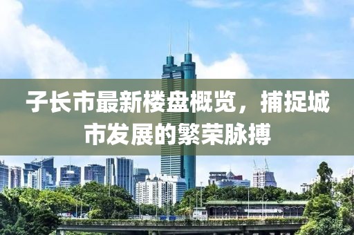子长市最新楼盘概览，捕捉城市发展的繁荣脉搏