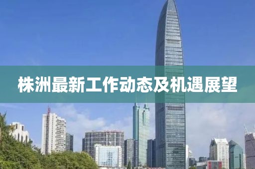 株洲最新工作动态及机遇展望