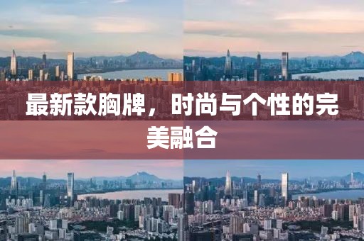 最新款胸牌，时尚与个性的完美融合