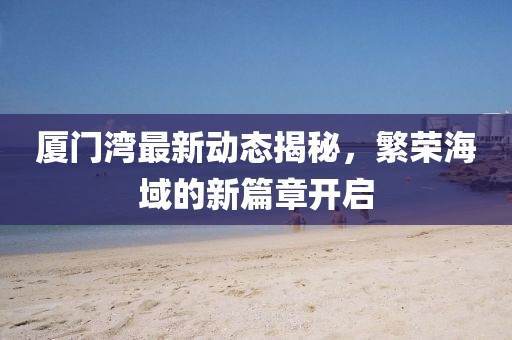 厦门湾最新动态揭秘，繁荣海域的新篇章开启