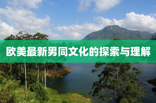 欧美最新男同文化的探索与理解