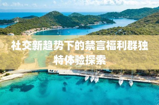 社交新趋势下的禁言福利群独特体验探索