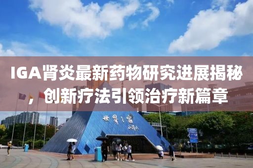 IGA肾炎最新药物研究进展揭秘，创新疗法引领治疗新篇章