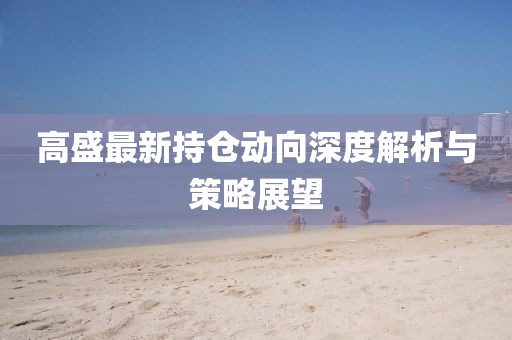 高盛最新持仓动向深度解析与策略展望