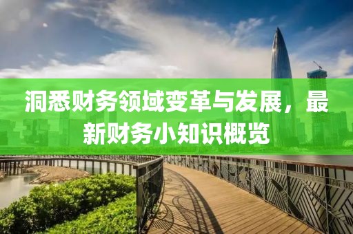 洞悉财务领域变革与发展，最新财务小知识概览