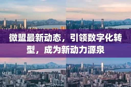 微盟最新动态，引领数字化转型，成为新动力源泉