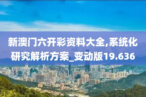 新澳门六开彩资料大全,系统化研究解析方案_变动版19.636