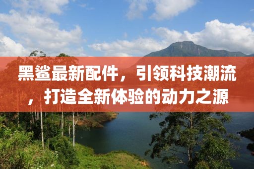 黑鲨最新配件，引领科技潮流，打造全新体验的动力之源
