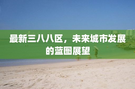 最新三八八区，未来城市发展的蓝图展望