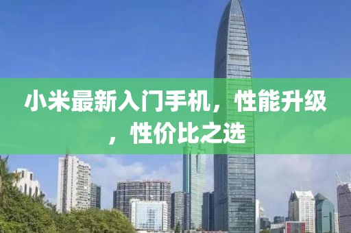 小米最新入门手机，性能升级，性价比之选