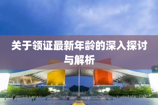 关于领证最新年龄的深入探讨与解析