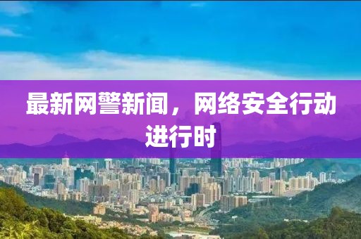 最新网警新闻，网络安全行动进行时