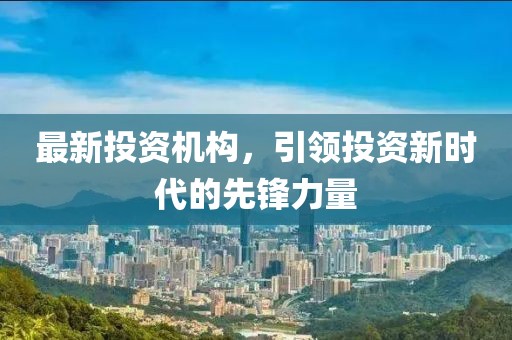 最新投资机构，引领投资新时代的先锋力量