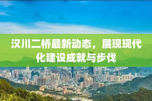 汉川二桥最新动态，展现现代化建设成就与步伐