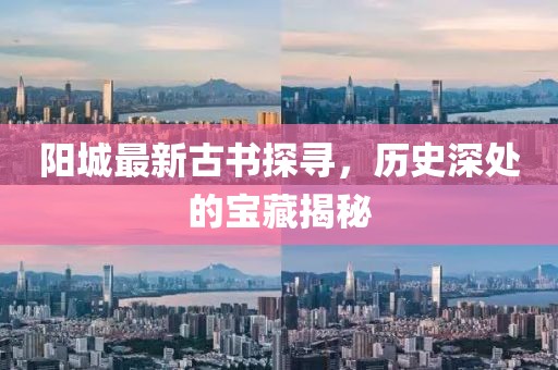 阳城最新古书探寻，历史深处的宝藏揭秘