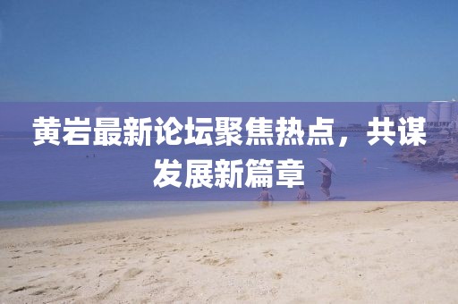 黄岩最新论坛聚焦热点，共谋发展新篇章