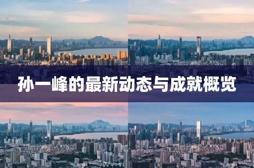 孙一峰的最新动态与成就概览