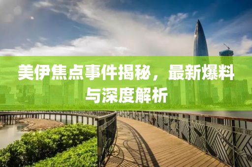 美伊焦点事件揭秘，最新爆料与深度解析