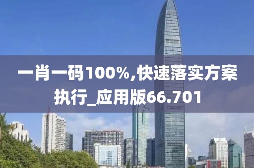 一肖一码100%,快速落实方案执行_应用版66.701