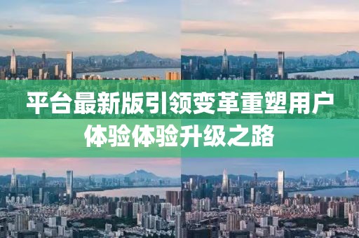 平台最新版引领变革重塑用户体验体验升级之路