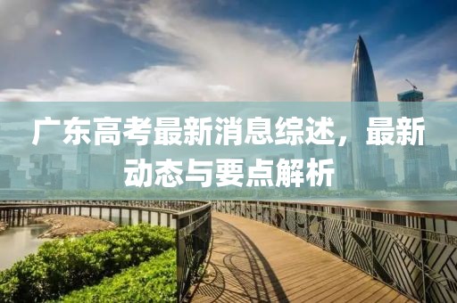 广东高考最新消息综述，最新动态与要点解析