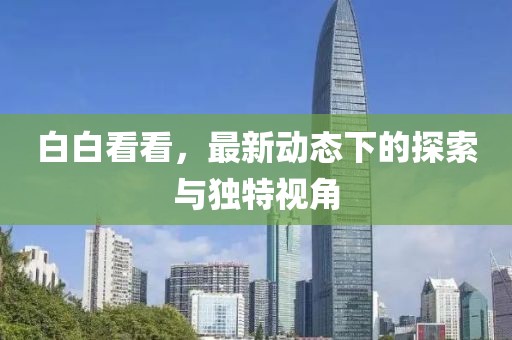 白白看看，最新动态下的探索与独特视角