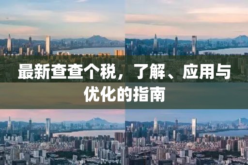 最新查查个税，了解、应用与优化的指南