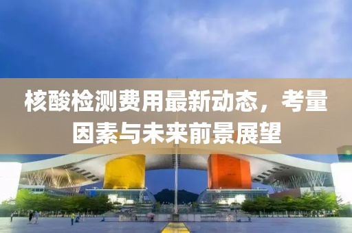 核酸检测费用最新动态，考量因素与未来前景展望