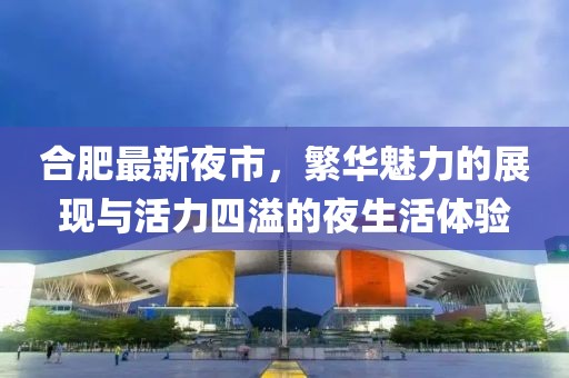 合肥最新夜市，繁华魅力的展现与活力四溢的夜生活体验