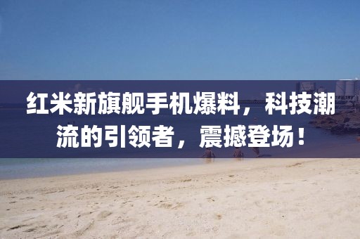 红米新旗舰手机爆料，科技潮流的引领者，震撼登场！