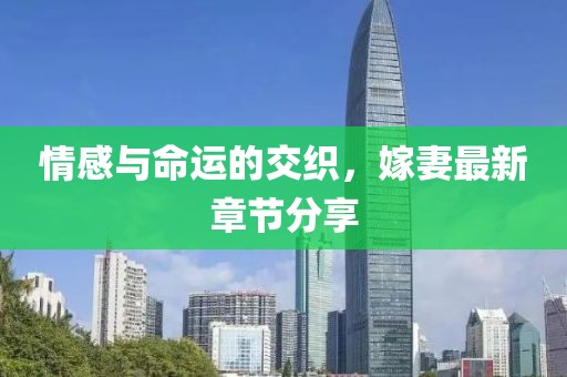 情感与命运的交织，嫁妻最新章节分享