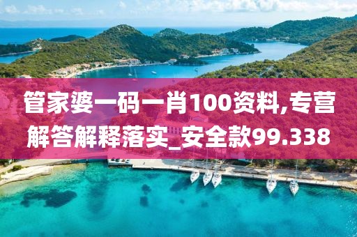 管家婆一码一肖100资料,专营解答解释落实_安全款99.338