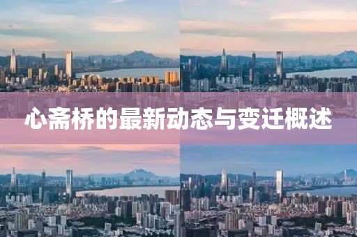 心斋桥的最新动态与变迁概述